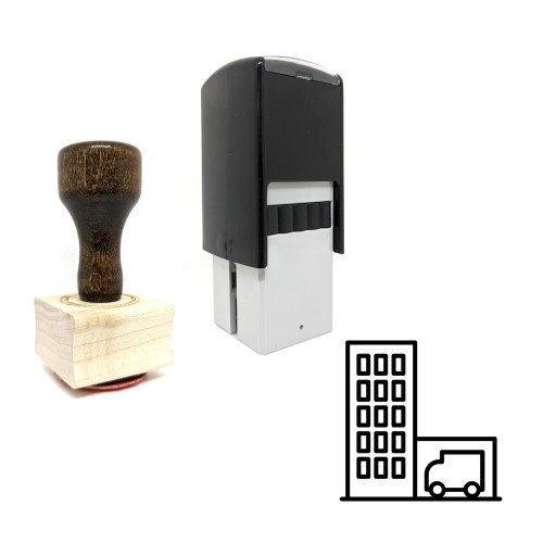 "City" rubber stamp with 3 sample imprints of the image "City" rubber stamp with 3 sample imprints of the image