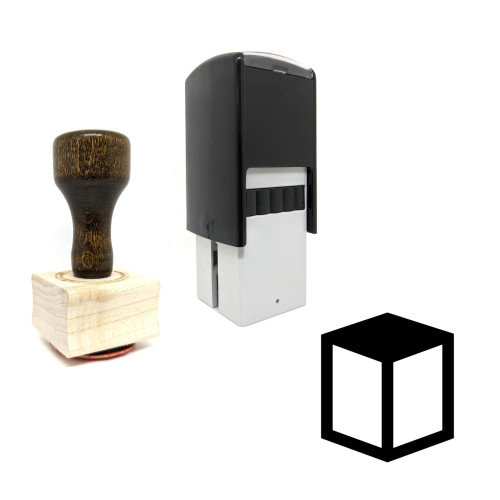 "3D Model" rubber stamp with 3 sample imprints of the image