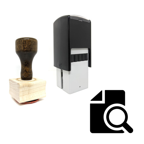 "Search Document" rubber stamp with 3 sample imprints of the image