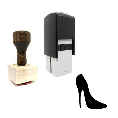 "High Heel" rubber stamp with 3 sample imprints of the image