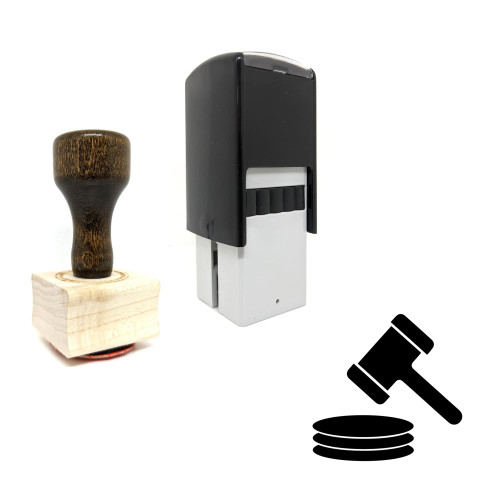 "Judge" rubber stamp with 3 sample imprints of the image