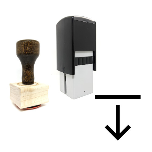 "Downloader" rubber stamp with 3 sample imprints of the image