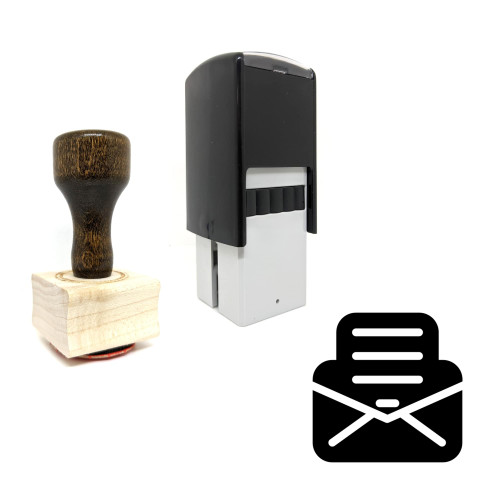 "Read Message" rubber stamp with 3 sample imprints of the image