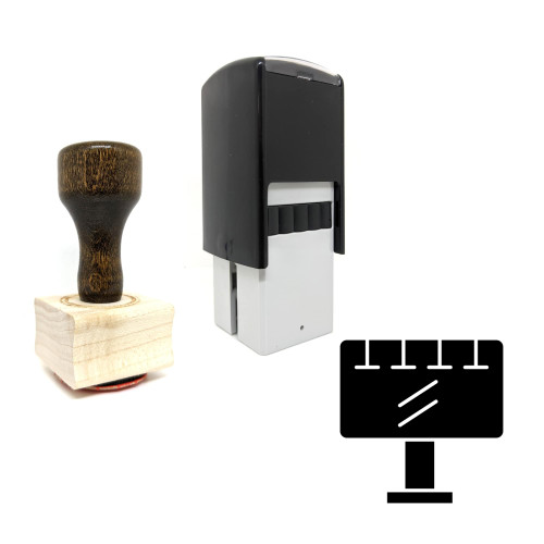 "Sign" rubber stamp with 3 sample imprints of the image