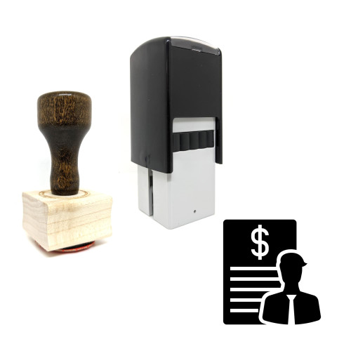 "Business Contract" rubber stamp with 3 sample imprints of the image