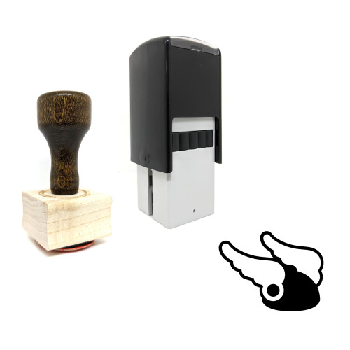 "Asterix Hat" rubber stamp with 3 sample imprints of the image