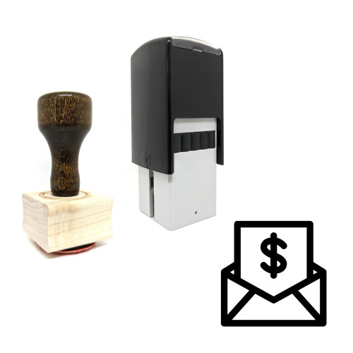 "Payment Letter" rubber stamp with 3 sample imprints of the image