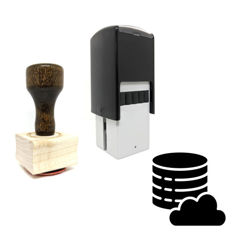 "Cloud Drive" rubber stamp with 3 sample imprints of the image