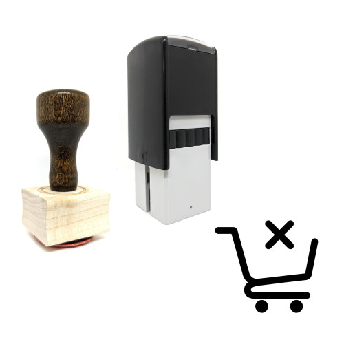 "Removed From Cart" rubber stamp with 3 sample imprints of the image