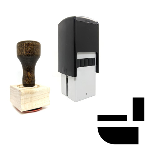 "Toilet" rubber stamp with 3 sample imprints of the image