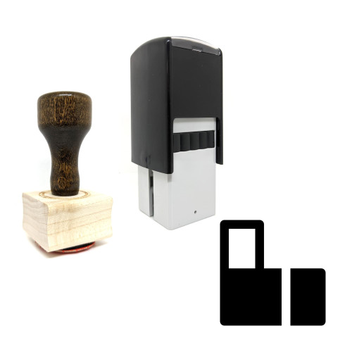 "Wall" rubber stamp with 3 sample imprints of the image