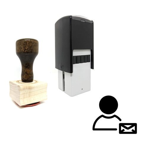 "User Message" rubber stamp with 3 sample imprints of the image