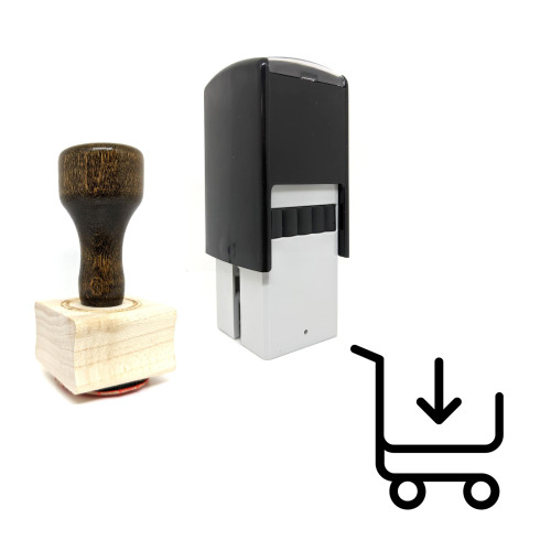 "Purchase" rubber stamp with 3 sample imprints of the image