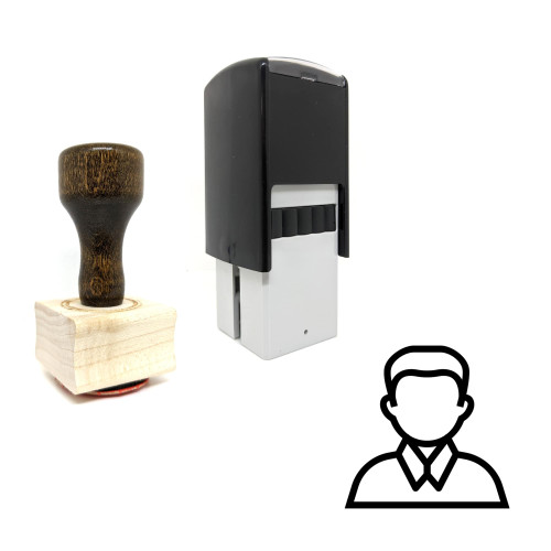 "User Avatar" rubber stamp with 3 sample imprints of the image