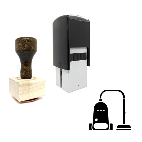"Vacum Cleaner" rubber stamp with 3 sample imprints of the image
