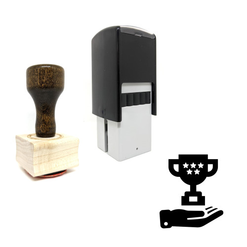"Competition" rubber stamp with 3 sample imprints of the image