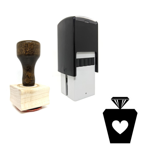 "Parfume" rubber stamp with 3 sample imprints of the image