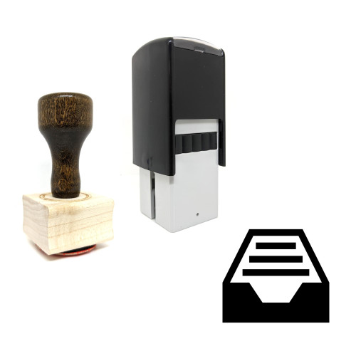 "Email" rubber stamp with 3 sample imprints of the image