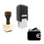 "Wallet" rubber stamp with 3 sample imprints of the image
