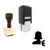 "Buyer" rubber stamp with 3 sample imprints of the image