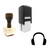 "Headphones" rubber stamp with 3 sample imprints of the image