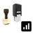 "Chart" rubber stamp with 3 sample imprints of the image "Chart" rubber stamp with 3 sample imprints of the image