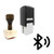 "Bluetooth Signal" rubber stamp with 3 sample imprints of the image