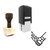 "Corporate" rubber stamp with 3 sample imprints of the image