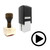 "Right Arrow" rubber stamp with 3 sample imprints of the image "Right Arrow" rubber stamp with 3 sample imprints of the image
