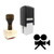 "Cinema" rubber stamp with 3 sample imprints of the image