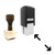 "Fit To" rubber stamp with 3 sample imprints of the image
