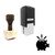 "Piggy Bank" rubber stamp with 3 sample imprints of the image "Piggy Bank" rubber stamp with 3 sample imprints of the image