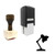"Desk Lamp" rubber stamp with 3 sample imprints of the image