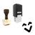 "Smiling" rubber stamp with 3 sample imprints of the image
