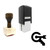 "Keyword" rubber stamp with 3 sample imprints of the image