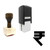 "Rupee Symbol" rubber stamp with 3 sample imprints of the image