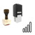 "Network Signal" rubber stamp with 3 sample imprints of the image