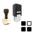 "Applications" rubber stamp with 3 sample imprints of the image