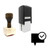 "Read Message" rubber stamp with 3 sample imprints of the image