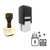 "Income" rubber stamp with 3 sample imprints of the image