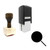 "Magnifying Glass" rubber stamp with 3 sample imprints of the image "Magnifying Glass" rubber stamp with 3 sample imprints of the image