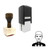 "Man" rubber stamp with 3 sample imprints of the image "Man" rubber stamp with 3 sample imprints of the image