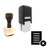 "Document" rubber stamp with 3 sample imprints of the image