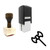 "Battle Axe" rubber stamp with 3 sample imprints of the image