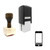 "Smartphone Home" rubber stamp with 3 sample imprints of the image