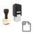 "Delete Document" rubber stamp with 3 sample imprints of the image