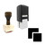 "Scale" rubber stamp with 3 sample imprints of the image