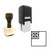 "Flag Of Niue" rubber stamp with 3 sample imprints of the image