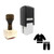 "Clothes" rubber stamp with 3 sample imprints of the image