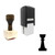 "Chess" rubber stamp with 3 sample imprints of the image
